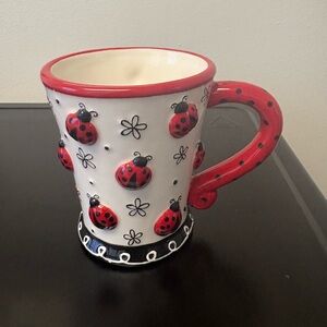 Burton and Burton 3D Lady Bug Mug Cup - Gently Used